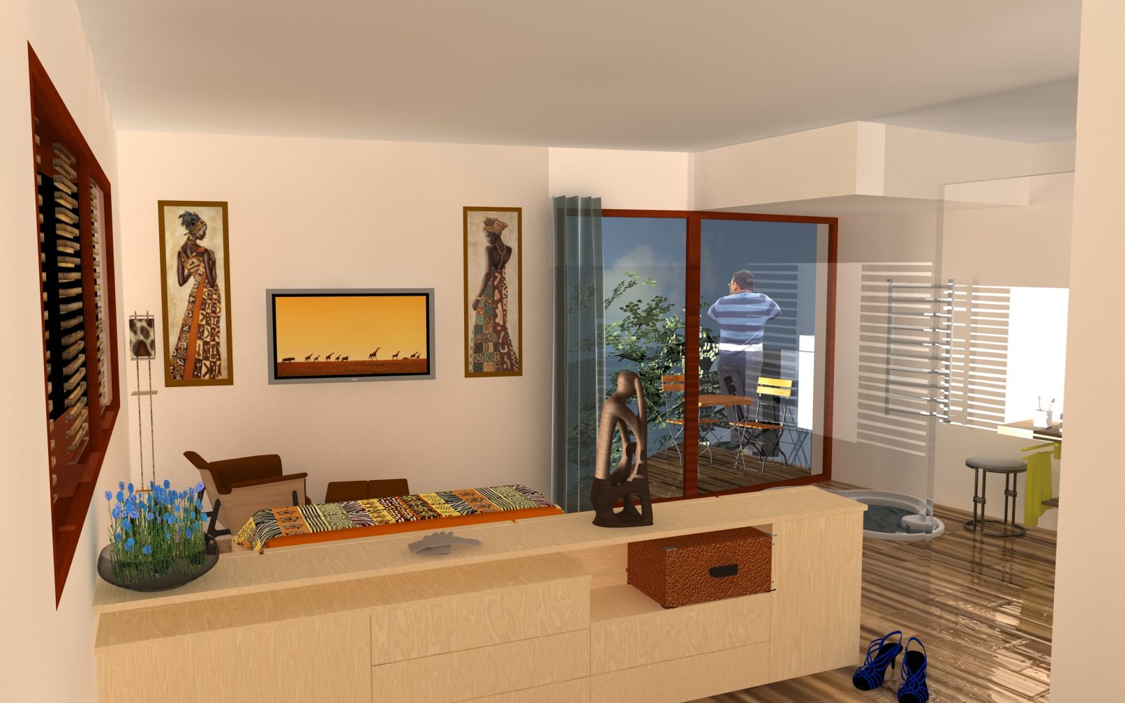 Apartment building in Conakry. Guinea. Brugarolas Arquitectos